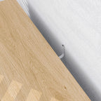 Meuble de salle de bain, meuble de rangement avec compartiments ouverts et placard, dim. 80 x 35 x 70 cm, bois naturel-8
