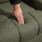 Fauteuil releveur relax électrique, fonction massage et chaleur, inclinaison réglable, repose-pied, télécommandes, vert-8