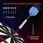 Cible de Fléchettes Électronique 26 Jeu principals 185 jeux variations cibles LCD haut-parleur noir-4