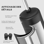 Sac de frappe boxe sur pieds punching ball brunier 3 en 1 avec ballon de vitesse bras flexible rotatif hauteur réglable-4