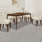 Tapis salon 230 x 160 cm, tapis à poils épais géométrique, moelleux et antidérapant, gris-9