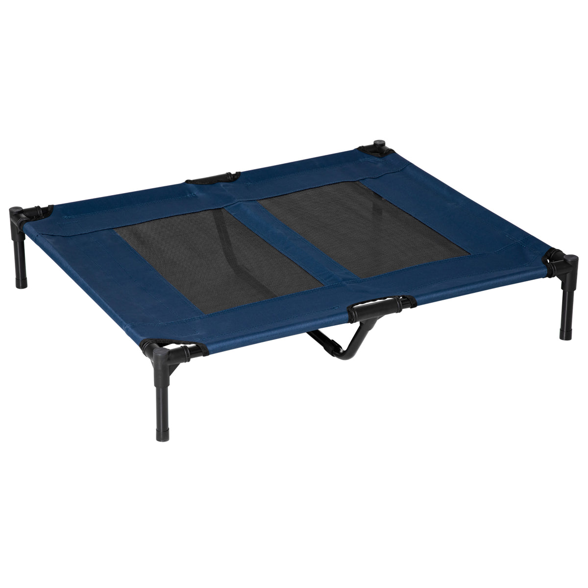 Lit sur pieds XXL pour chien chat lit de camp animal 92L x 76l x 18H cm bleu marine-0