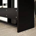 Meuble pour toilette salle de bain avec rangement papier toilette - 2 tiroirs organisateur en MDF - 17 x 48 x 58 cm-8