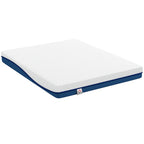 Matelas 160x200cm, matelas 2 personnes, mousse à mémoire de forme au thé vert, housse amovible lavable, fermeté moyenne-0