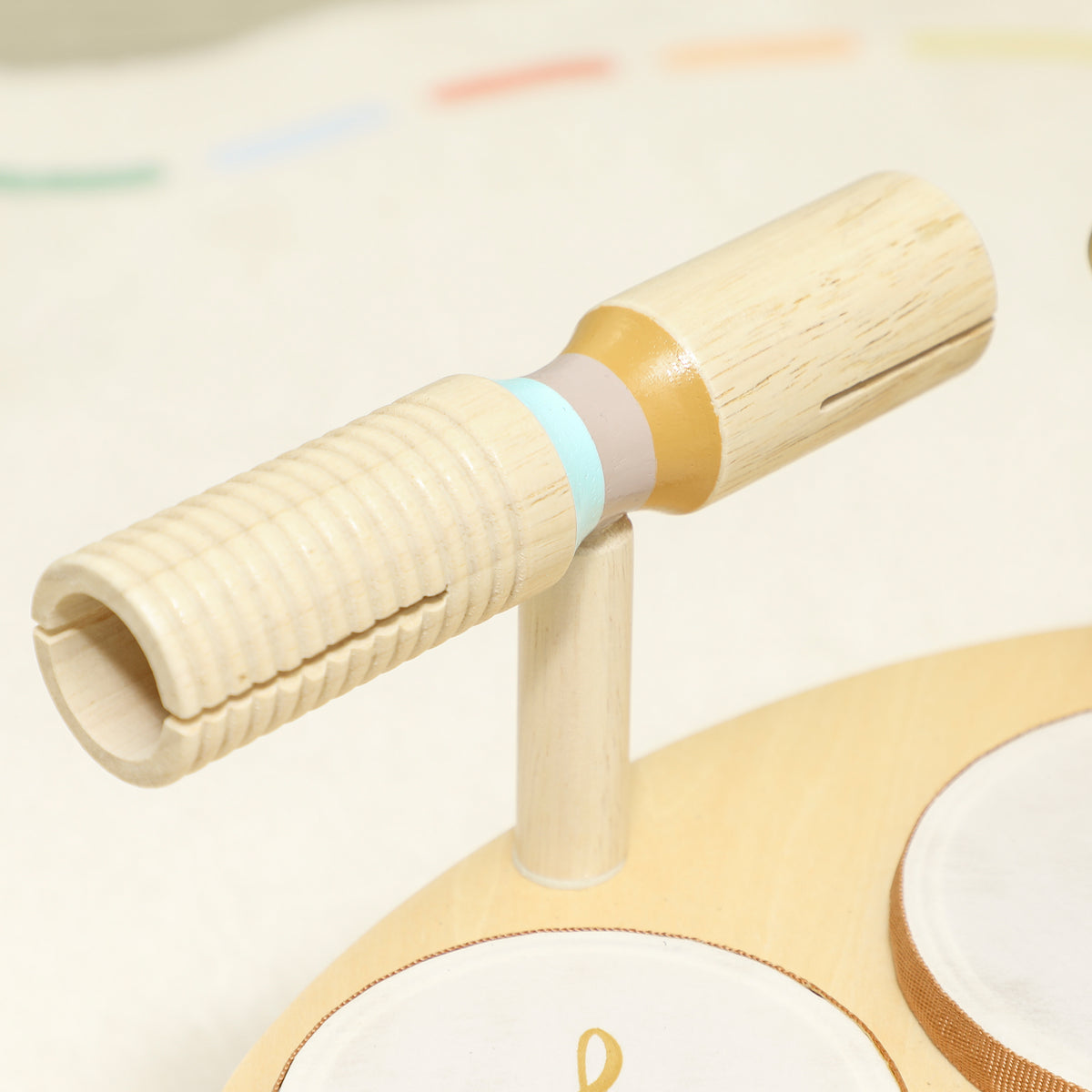 Jeux de Tambours pour Bébé, Tambour bébé avec Xylophone pour Tout-Petits, Instruments de Musique en Bois, Naturel-8
