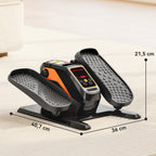 Vélo Elliptique de Bureau pour Maison 12 Vitesses, Écran LED, Télécommande, pédale Antidérapant, 40,7x36x21,5cm, Noir-2