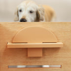 Gamelle chien surélevée de 3 hauteurs ajustables gamelle pour chien 2 bols acier inoxydable 63 x 58,5 x 40 cm chêne-7