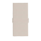 Lot de 2 coussins d'extérieur pour fauteuil chaise à dossier avec attaches rembourrage 8 cm, dim. 112L x 51l cm, beige-6