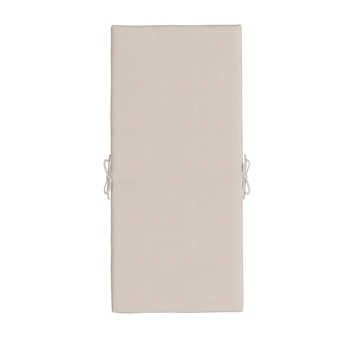 Lot de 2 coussins d'extérieur pour fauteuil chaise à dossier avec attaches rembourrage 8 cm, dim. 112L x 51l cm, beige-6