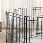 Parc enclos modulable pour chiens lapins rongeurs clôture pour petits animaux intérieur et extérieur pliant 8 panneaux-8