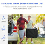 Bain de soleil transat chaise longue inclinable pliable avec oreiller dossier réglable sur 5 niveaux noir-5