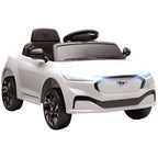 Voiture électrique enfant Ford Mustang Mach-E sous licence officielle 12 V télécommande 2,4 G 2 moteurs 92x55x44cm blanc-0