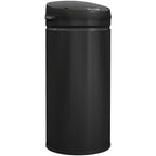 Poubelle cuisine automatique 42L acier inoxydable, poubelle à couvercle à fermeture en douceur, 30,5x30,5x68cm, noir-0