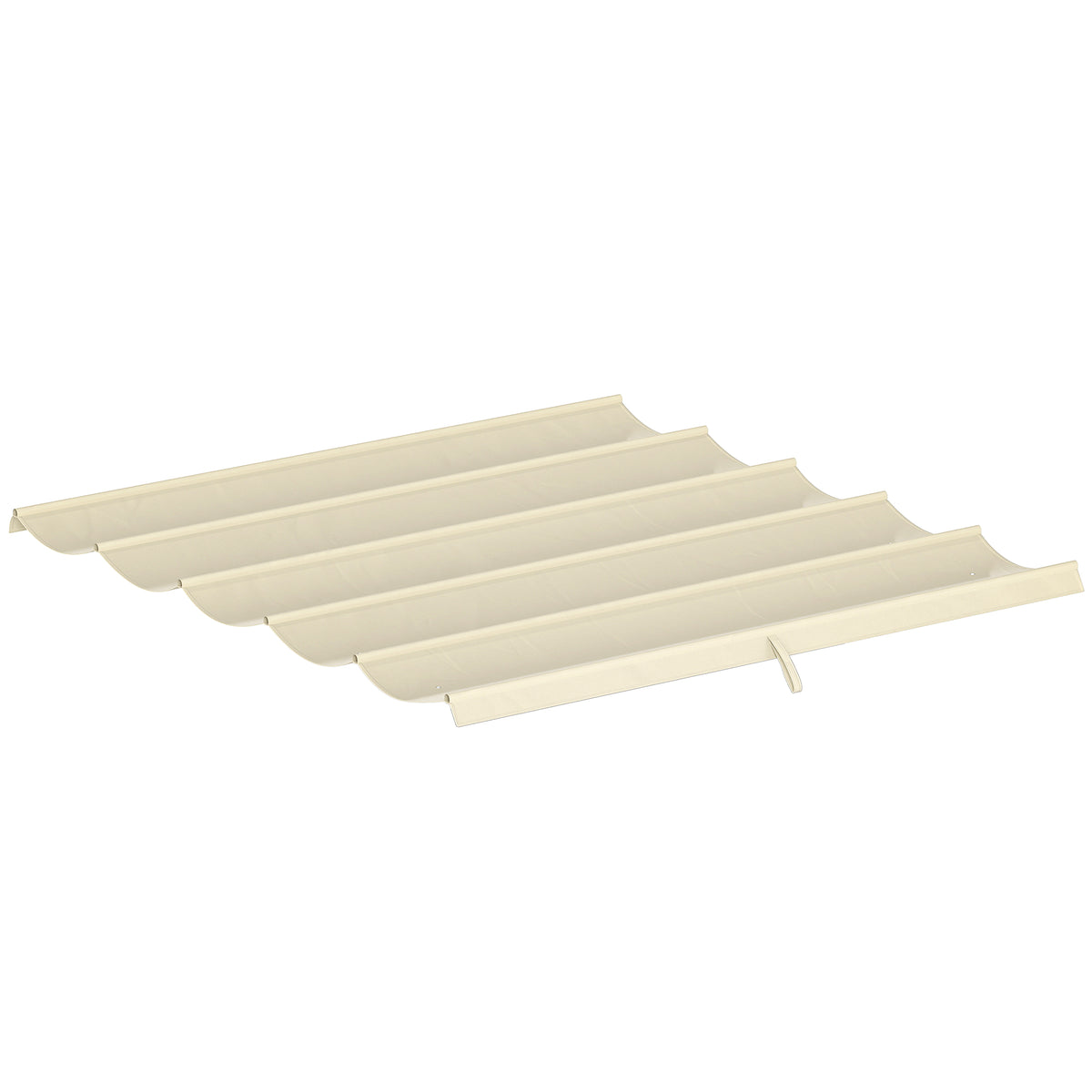 Toile de toit pour pergola tonnelle rétractable de 3 x 3 m - toile uniquement 250 x 255 cm crème-0
