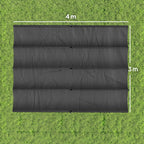 Toile de Toit pour pergola Bâche pour Pergola rétractable de 4 x 3 m, Toile Uniquement 392 x 350 cm, Gris foncé-2