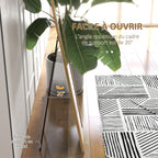 Miroir sur pied mural ou à poser rectangulaire avec cadre en bois pour salon chambre à coucher 37 x 155 cm marron clair-5