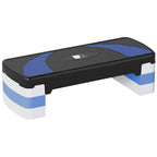 Stepper Fitness Aerobic - .fr x FFHandball - hauteur reglable surface antiderapante 80 x 31 x 20 cm noir bleu-0
