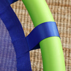 Balançoire nid d'oiseau ronde hauteur réglable à suspendre enfant adulte jardin capacité de charge 150 kg Ø 100 cm bleu-8