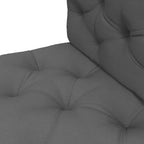 Ensemble de 2 coussins pour canapé palette 2 places dim. 120L x 80l x 12H cm Polyester gris-7