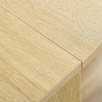 Table pliable de cuisine salle à manger 2 abattants - table ovale extensible - en bois chêne-8