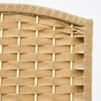 Paravent interieur en bois 8 panneaux 320 x 170 cm séparateur de pièce pliable pour salon, chambre à coucher, naturel-9