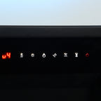 Cheminée Électrique Meuble TV Jusqu'à 65 Pouces avec 6 Étagères Effet Flamme 3D 12 Couleurs Ruban LED RGB Blanc-8