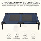 Lit sur pieds lit pour chien chat lit de camp lit surélevé aniamux tissu Oxford textilène micro-perforé acier-3