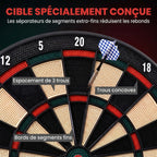 Cible de Fléchettes Électronique 26 Jeu principals 185 jeux variations cibles LCD haut-parleur noir-6