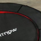 Trampoline de fitness, Ø 102 cm, trampoline d'exercice, pieds antidérapants, cadre en acier, capacité de 100 kg, rouge-8