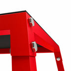 Boîte Entraînement Pliométrique Trapézoïdale en Acier, 3 Plateformes de Saut Antidérapantes 30,5/45,8/61 cm, Rouge-9