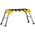 Établi pliant, établi de serrage en aluminium, table de travail robuste avec poignée, design antidérapant, argenté-0