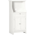 Meuble armoire micro-ondes pour cuisine avec 1 tiroir, 2 Portes 60 x 40 x 122,5 cm - MDF - Blanc-0