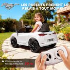 Voiture électrique enfant Ford Mustang Mach-E sous licence officielle 12 V télécommande 2,4 G 2 moteurs 92x55x44cm blanc-4