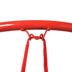 Panier de basket, anneau de basketball avec filet, suspendu mural intérieur et extérieur, Ø 46 x 46 cm, rouge-7