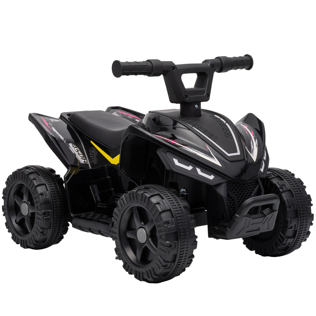 Quad Électrique Enfants 6 V, Voiture Électrique Enfants, Batterie au Lithium, Vitesse Max. 2 Km/H, 18 à 48 Mois, Noir-0