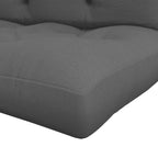 Ensemble de 2 coussins pour canapé palette 2 places dim. 120L x 80l x 12H cm Polyester gris-8