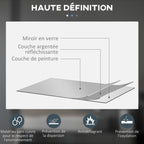 Miroir rond lumineux LED de salle de bain Ø 80 cm mural avec éclairage interrupteur tactile système antibuée-7