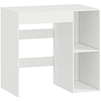 Meuble machine à laver, armoire machine a laver et sèche-linge avec 2 compartiments ouverts, 96 x 60 x 90,5 cm, blanc-0