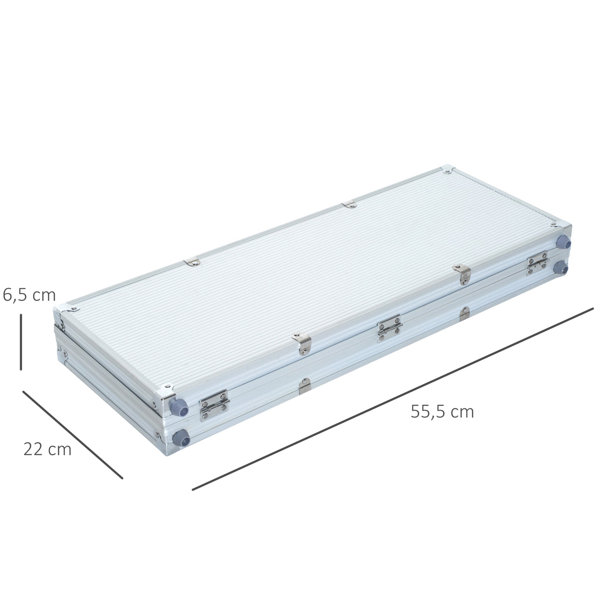 Mallette de Poker Coffret de Poker Complet avec 500 jetons 2 Jeux de Cartes + 5 dés Bouton Dealer 2 clés alu.-2