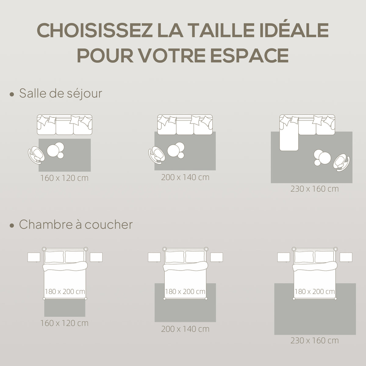 Tapis salon 230 x 160 cm, tapis à poils épais géométrique, moelleux et antidérapant, gris-5