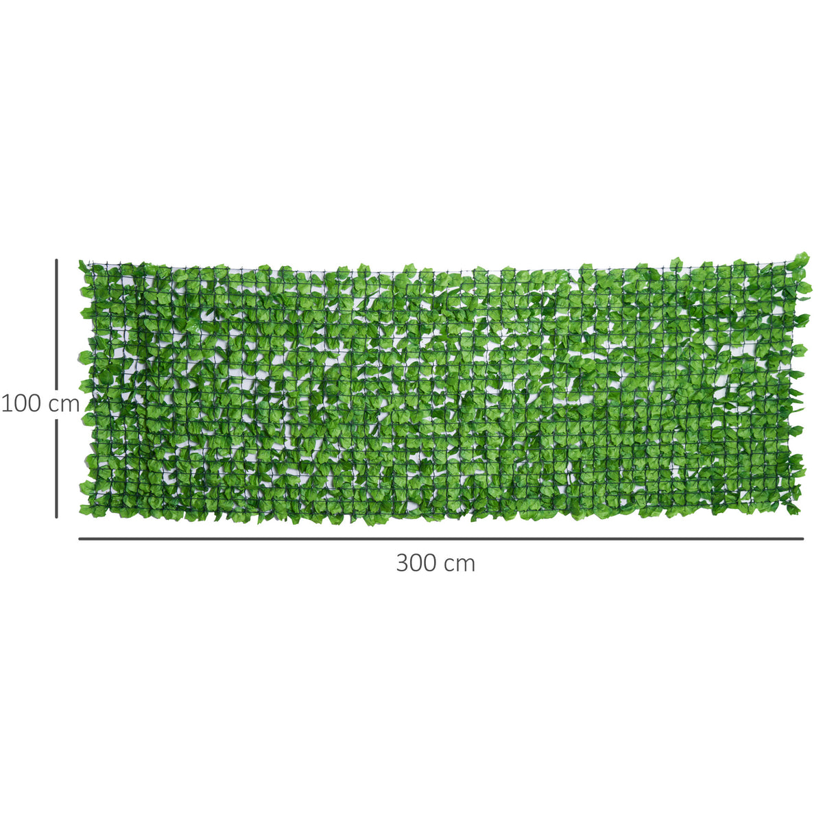 Lot de 2 haies artificiels érable Brise-Vue décoration Rouleau 3L x 1H m Feuillage réaliste Anti-UV Vert-2