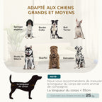 Canapé pour chien chat design scandinave coussin moelleux amovible pieds bois massif 100 x 62 x 32 cm beige-3