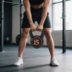 Lot de 3 kettlebells 2,2, 4,5 et 6,8 kg poignée antidérapante entraînement sport fitness avec plateau de rangement noir-8