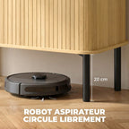 Meuble à Chaussures 5 Niveaux 15 Paires avec Portes Coulissantes, Étagères Réglables, 78x38x95,2cm, Chêne-6
