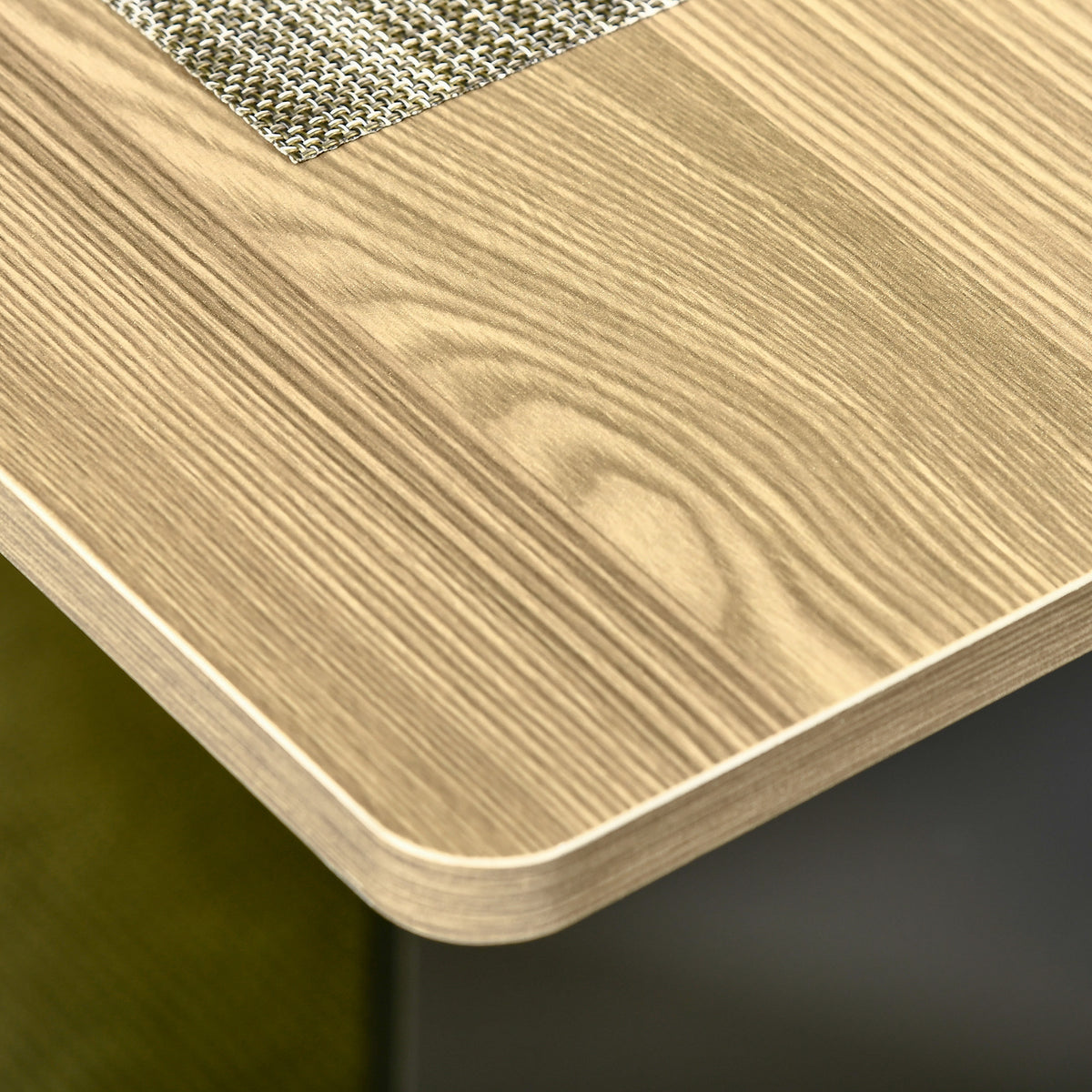 Table de salle à manger pliante sur roulettes avec rangement 2 tiroirs et 1 placard 76 x 140 x 74 cm-7