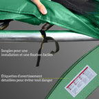 Coussin de protection pour trampoline de remplacement Ø 305 cm Coussin de sécurité de remplacement vert-5