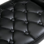 Tabouret de bar pivotant chaise de bar réglable en hauteur avec dossier repose-pieds et accoudoirs 61x50x93-113cm noir-7