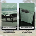 Tente de camping 2 personnes camouflage tente dôme légère ventilée facile à monter avec portes zippées-5