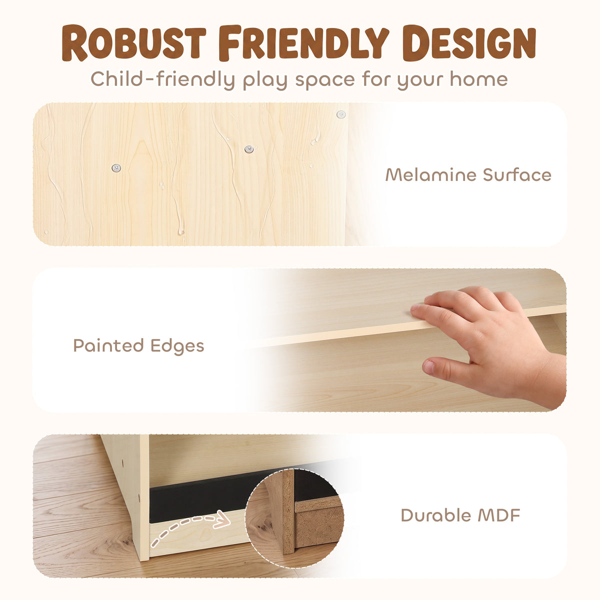 Marchande Enfants en Bois, Caisse Enregistreuse, Aliments Factices, Tableau à Craie et 61 Accessoires, pour 3 à 8 Ans-7