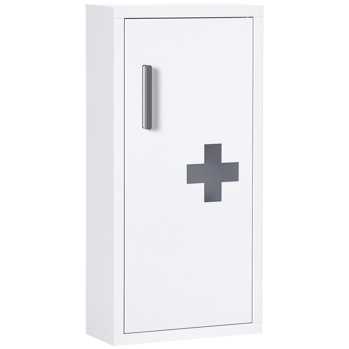 Armoire à pharmacie murale 2 étagères 3 niveaux avec porte aimantée métal 30 x 12 x 60 cm blanc-0